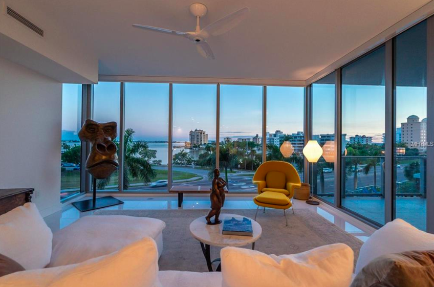 Living Area in #304 VUE Sarasota Bay