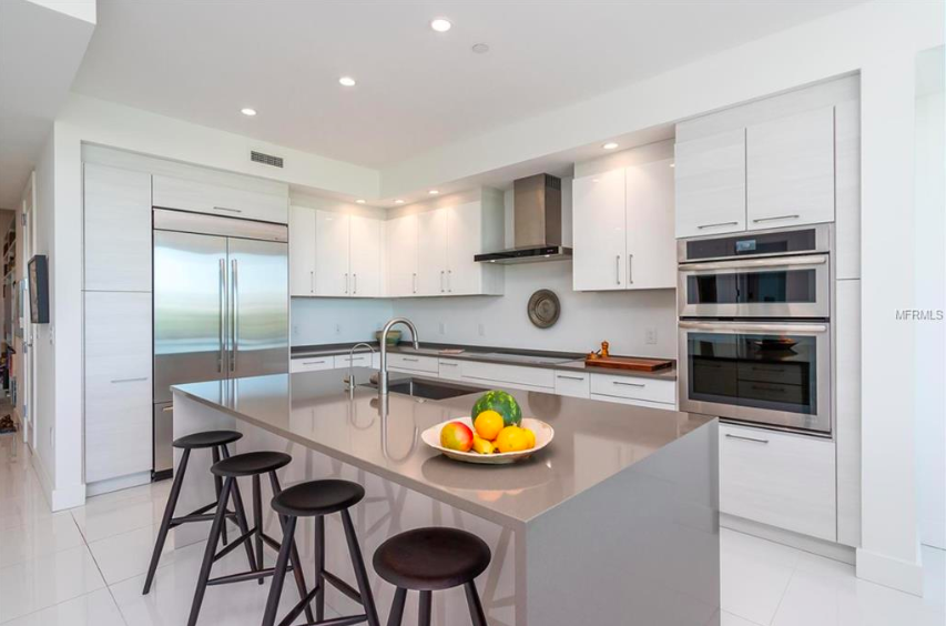 Kitchen in #304 VUE Sarasota Bay